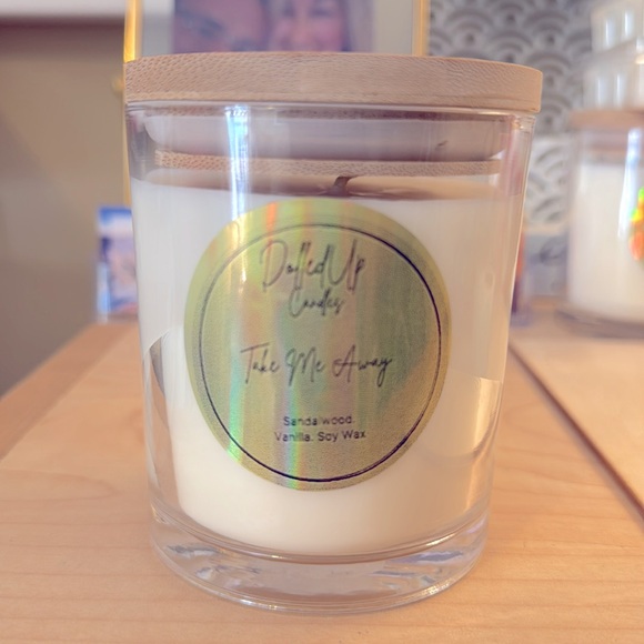 9oz Take Me Away Candle | Sandalwood Vanilla Scent | Soy Wax Hand Poured - Picture 3 of 4